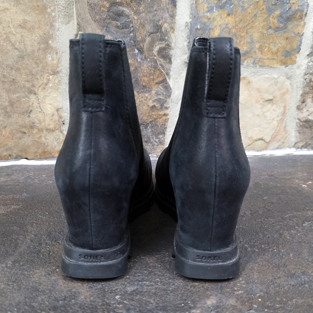 Sorel Joan Of Arctic Wedge III Leather Boots - Picture 3 of 10